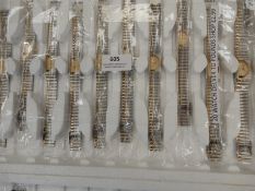 Ten Ladies Fashion Watches with Bimetal Straps