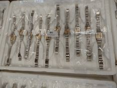 Ten Ladies Fashion Watches with Bimetal Straps