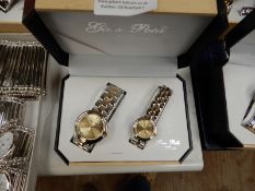 Presentation Box Containing Ladies & Gents Matchin