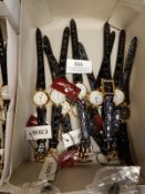 Box Containing Ladies Fashion Watches with Faux Le