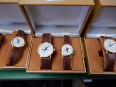 Two Sets of Ladies & Gents Matching Watches In Pre