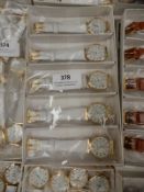 Box Containing 10 Ladies Fashion Watches with Whit