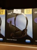 Four Orb Wired Chat Headsets (Compatible with PS4)