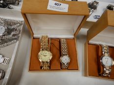 Presentation Box Containing Ladies & Gents Matchin