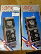 Pair of Nine Channel CB Sonic Walkie Talkies