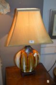 Studio Pottery Table Lamp with Shade