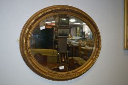 Decorative Gil Oval Framed Wall Mirror