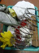 Box of Dish Clothes Kitchen Towels, etc.