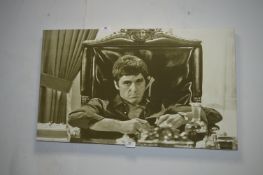 Small Canvas Print - Al Pacino Scarface