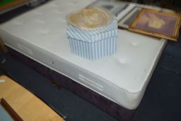 Cool Touch Buttoned Double Matress with Base