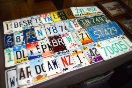 Large Quantity of Printed Metal Car Number Plates