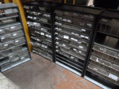 *Four Sets of Plastic Storage Drawers