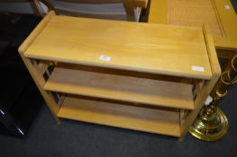 Beech Three Teir Folding Shelf Unit