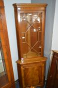Mahogany Corner Display Cabinet