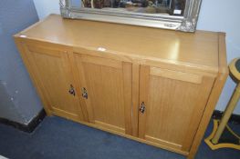 Light Oak Three Door Sideboard