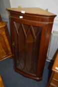 Wall Mounted Mahogany Corner Display Unit