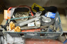 Box of Tools Including Jockey Wheel, Stanley Stapl