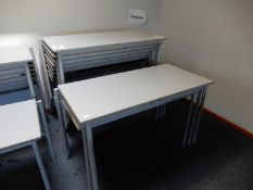 Eleven Stackable Tables on Tubular Legs