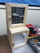 *Three Softwood Mirrored Cabinets with Mirrored Do