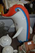Vintage Fina Advertisement Toy Dolphin