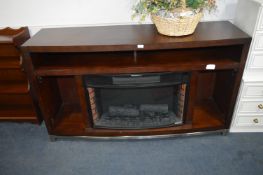 *UK Twinstar Media Mantel Log Effect Fire