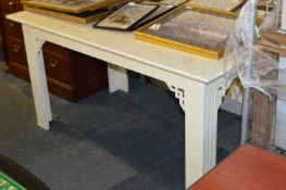 Cream Laminated Rectangular Dining Table