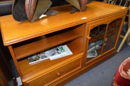 Teak Effect TV Entertainment Unit
