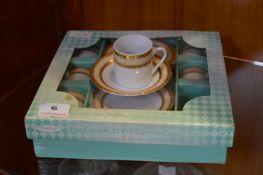 Twelve Piece Espresso Cup & Saucer Set