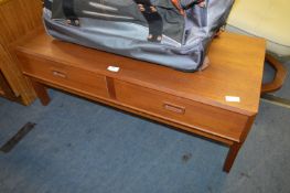 Teak Coffee Table with Two Drawers