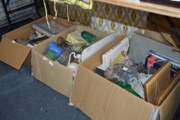 Three Boxes Containing an Assortment of Glassware,