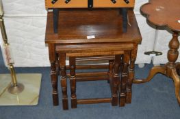 Oak Nest of Three Tables