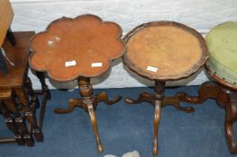 Two Mahogany Pedestal Wine Tables