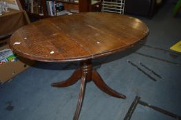 Oak Oval Topped Dining Table