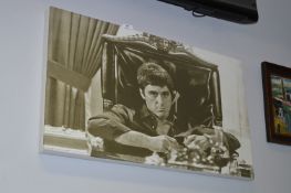 Small Canvas Print - Al Pacino Scarface