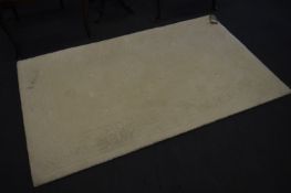 White Wool Rug 150x90cm