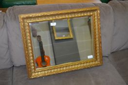 Gilt Framed Bevelled Edge Wall Mirror
