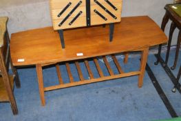 Teak Coffee Table with Undershelf
