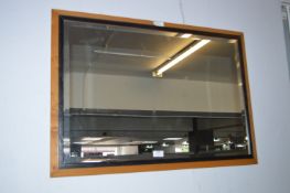 Oak Framed Bevelled Wall Mirror