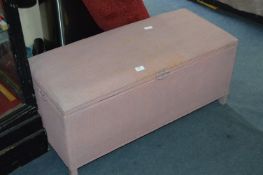 Wicker Ottoman and Contents of Photo Albums