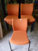 Twenty Five Metal Framed Upholstered Banqueting C