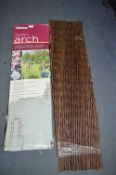 *Garden Arch and Willow Fence Panel
