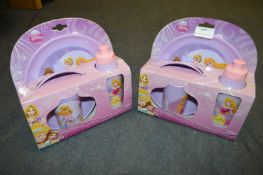 *Two Disney Princess Dinner Sets