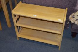 Beech Three Teir Folding Bookshelf