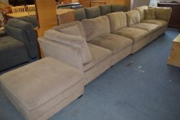 *Delton Six Piece Sectional Sofa (Light Brown)