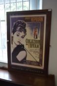 Framed Film Poster - Audrey Hepburn Breakfast at T