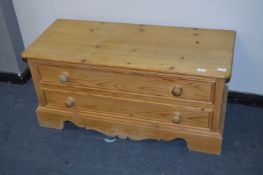 Pine Two Drawer Base Unit