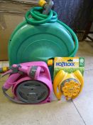 Large Hosepipe on Reel and a Small Hozelock Hosepi