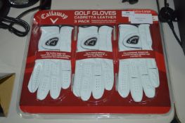 *Callaway Golf Glove 3pk