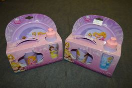 *Two Disney Princess Dinner Sets