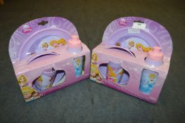 *Two Disney Princess Dinner Sets